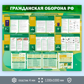 Стенд «Гражданская оборона Российской Федерации» (GO-45-ECONOMY2)